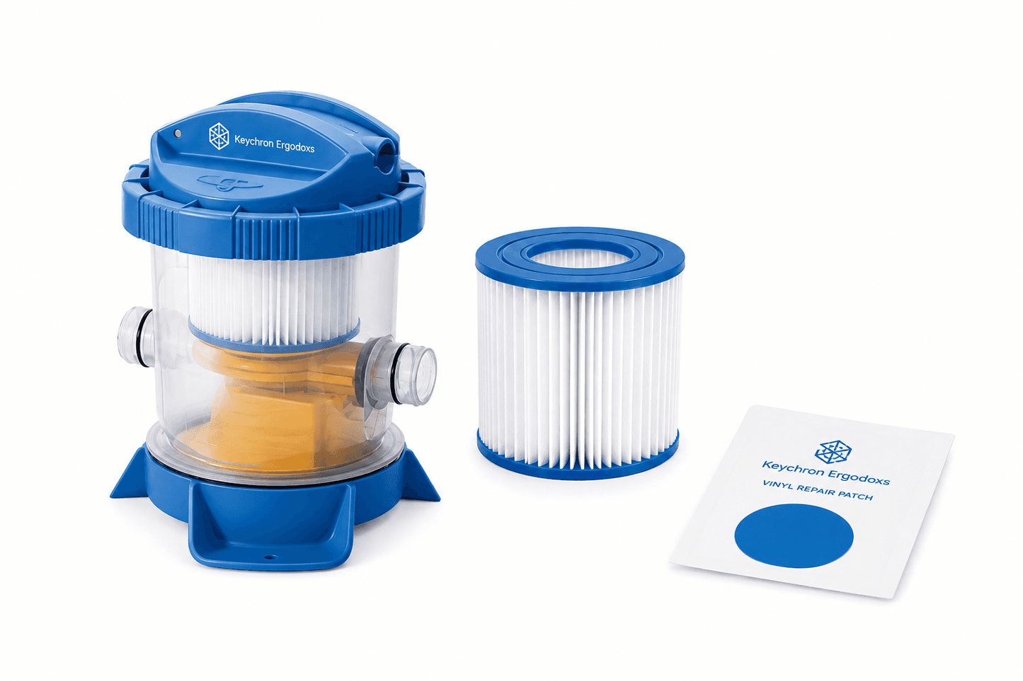 Keychron Ergodoxs 12ft Round Above-Ground Splash Pool with Filter Pump
