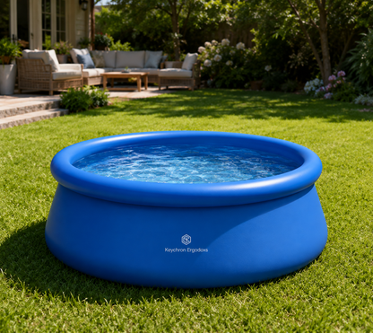 Keychron Ergodoxs 12ft Round Above-Ground Splash Pool with Filter Pump