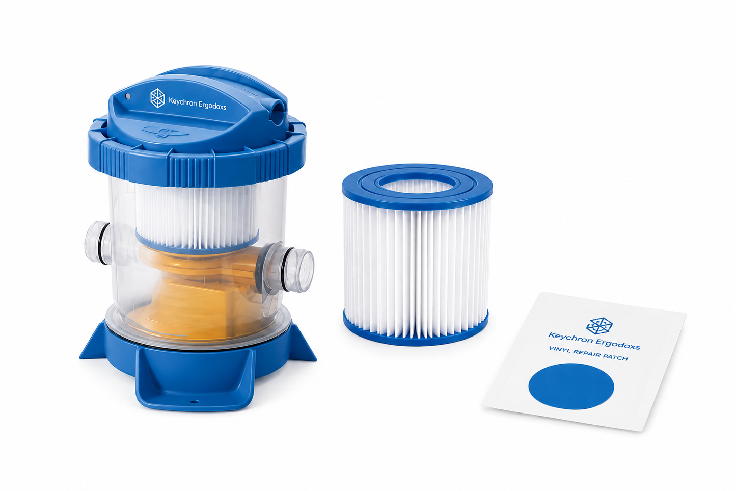 Keychron Ergodoxs 12ft Round Above-Ground Splash Pool with Filter Pump